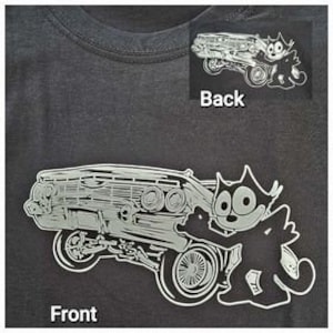 Adult Felix the Cat Impala | Lowrider Wear | Felix the Cat | Impala | Unisex | Womens Vneck