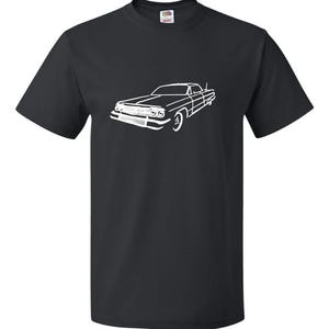 Adult 64 Impala | Lowrider Wear | Felix the Cat | Chevrolet | Lowrider Impala | Unisex | Womens Vneck