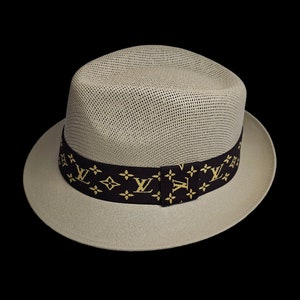 Fashionable Khaki Lowrider Stingy Brim Fedora | Mastermind Hats | Lowrider Fedora | Gift for Her