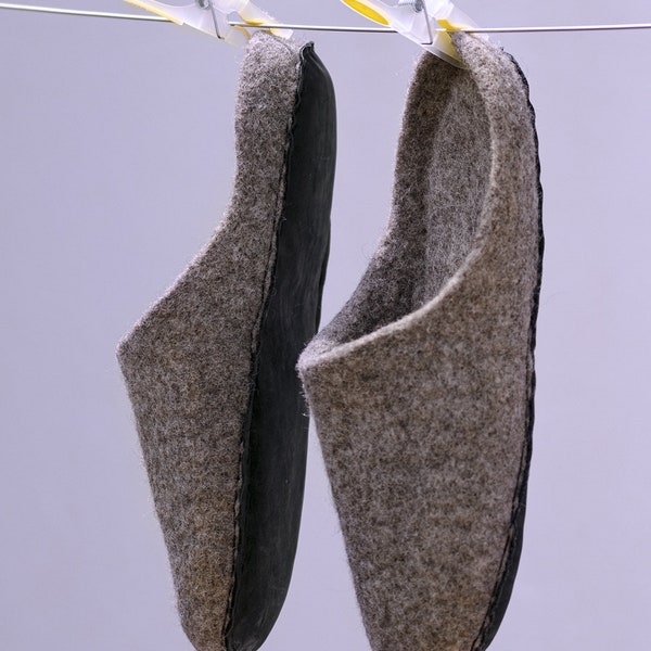 chaussons feutré homme