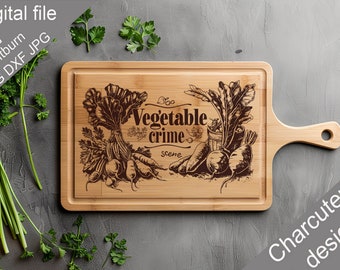 Charcuterie, SVG, planche à découper, planche à découper, torchon, fichiers gravés au laser, numérique, vecteur, décoration de cuisine, Glowforge, fichier de coupe