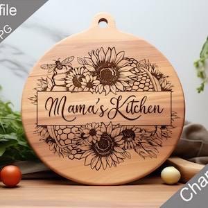 Moederdag charcuterie bord SVG, lasergegraveerd ontwerp (digitaal) afbeelding 1