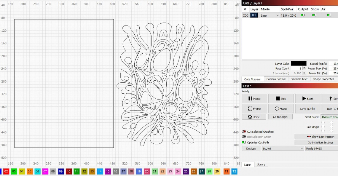 Laser Cutter Raster Wall Art Decor Abstract Panel Laser Cut, CNC, Metal, Raster and Vector ...