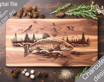 Charcuterie, SVG, Chopping Board, Cutting Board, Kitchen Towel, Laser Engraved Files, Digital, Vector, Kitchen Decor, Glowforge, Cut File