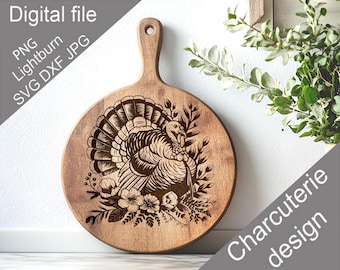 Charcuterie, SVG, Chopping Board, Cutting Board, Kitchen Towel, Laser Engraved Files, Digital, Vector, Kitchen Decor, Glowforge, Cut File