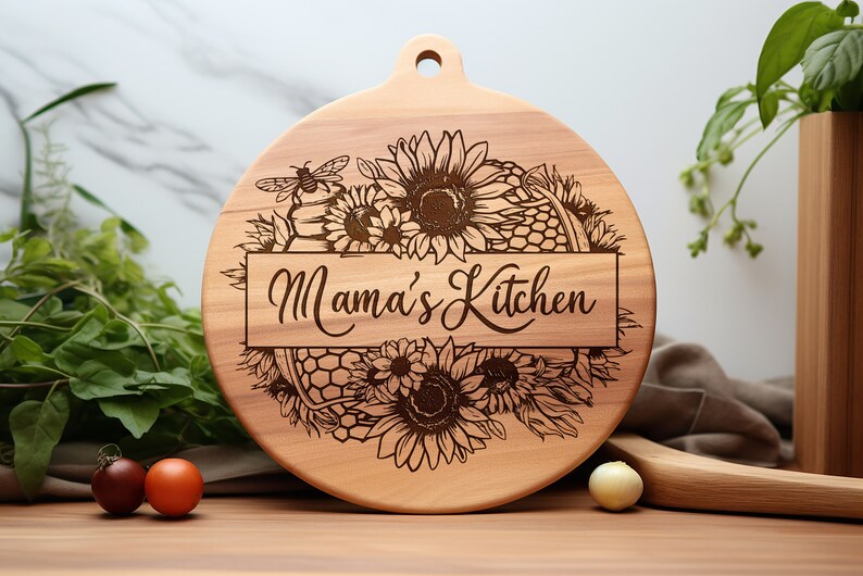 Moederdag charcuterie bord SVG, lasergegraveerd ontwerp (digitaal) afbeelding 2