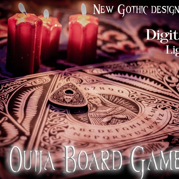 Ouija Board Game Gothic This is a digital product design file for engraving with a laser machine! SVG Vector  Glowforge