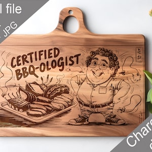 面白いバーベキューシャルキュトリーボードSVG、レーザー彫刻デザイン（デジタルファイル）