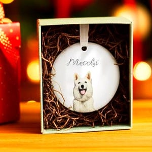Personalized Pet Ornament, Custom Dog Christmas Ornament, Pet Ornament Using Photo, Cat Christmas Photo Ornament, Pet Portrait Name Gift