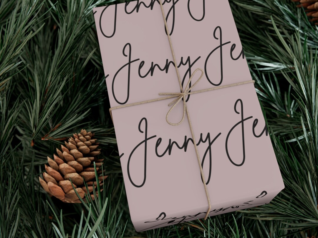 Personalized Name Wrapping Paper Custom Valentine Wrapping Paper ...