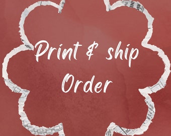 ADD-ON LISTING - Print & Ship My Order (print, poster, canvas, hoodie , t-shirt)