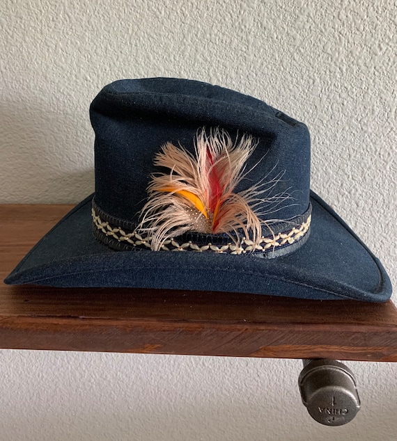 60s denim hat - Gem