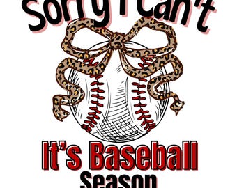 Funny Baseball Season PNG: Coquette Bow Design (Digital Download)