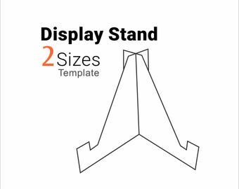 A4 Display Stand svg Template, Tabletop Sign Holder dxf pdf, Laser Cut Digital Download