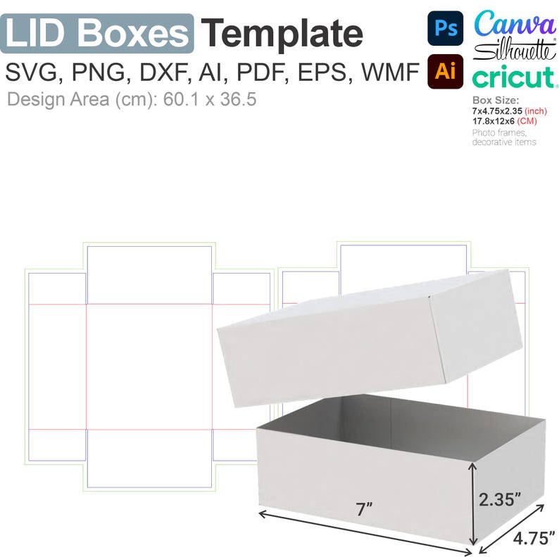 DIY Gift Box Template Bundle: Printable SVG, Cricut & Canva Compatible ...