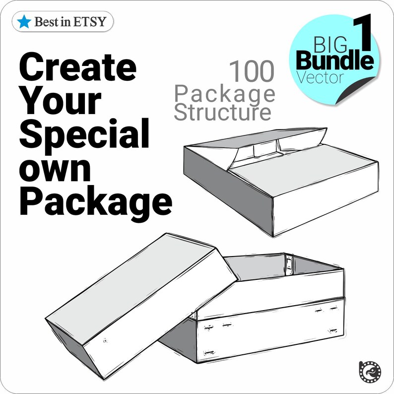Shell Structure Box Package 100 SVG Box Templates for Laser Cutting, Cricut Packaging Bundle ...
