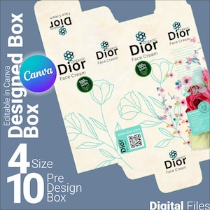 Beauty Product Packaging Box Template - Editable SVG for Laser Cutting, Canva-Ready for various beauty products SVG file, Laser cut