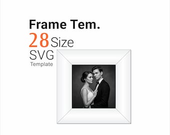 Frame svg Bundle 28 Sizes, svg dxf Files, Photo Frame Wall Decor Gift Digital