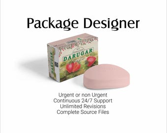 Custom Packaging Design, Box Template Branding, Gift Box Label, Digital Download Small Business