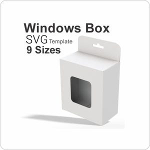 Fenster Box SVG Bundle - Geschenkverpackung Vorlage für Cricut Silhouette Laser Cut