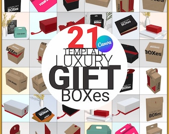 Elegant Gift Box Template: Luxury Packaging Vector Files (CDR, SVG, Ai, EPS)