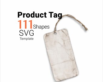 111 Product Tag Templates svg Bundle | Gift Packaging Label dxf png | Digital Download
