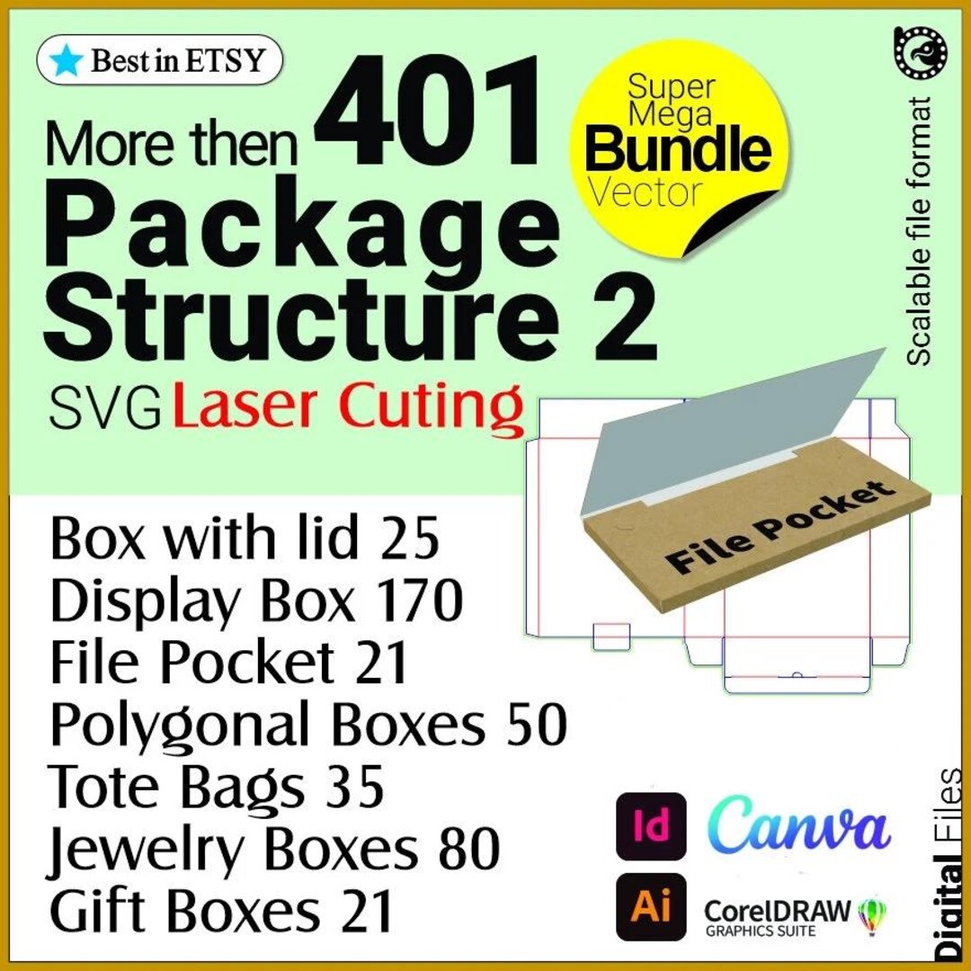 The Perfect Box Making Bundle-3: Laser Cut SVG Files, Box Design & Gift ...