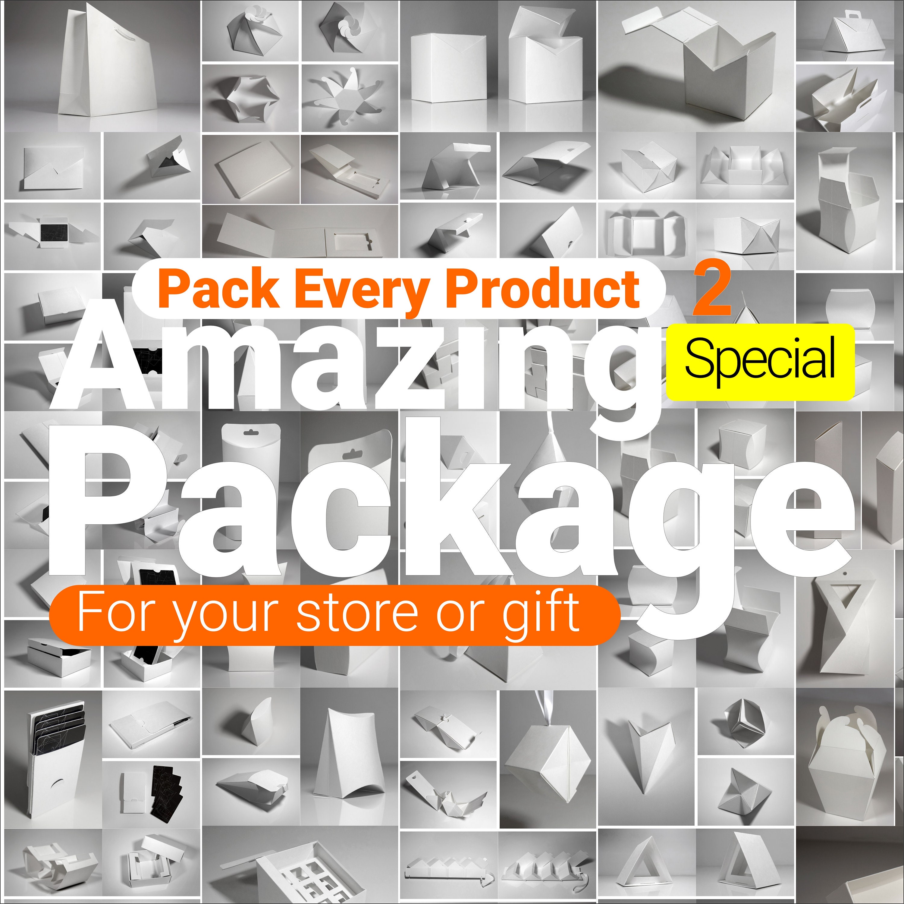 Vector Box Template Bundle: Laser Cut Package Designs (digital Download ...
