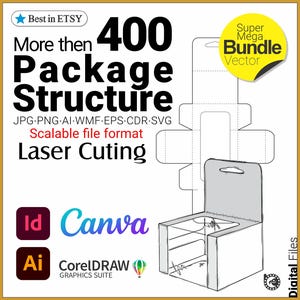 Idealny pakiet do tworzenia pudełek: pliki SVG wycinane laserowo, projekt pudełka i pakiet wektorowy opakowań prezentowych – idealny do projektów DIY!