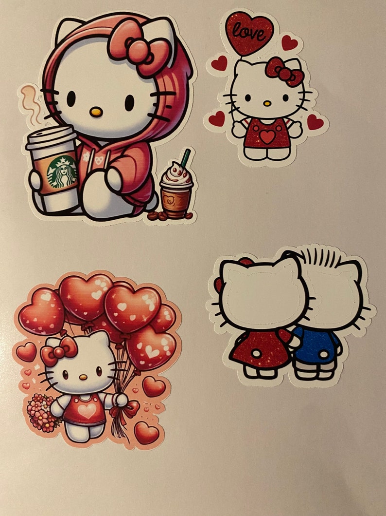 Hello Kitty Stickers Etsy