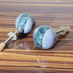 Grenite Style Marble Stone Door Knob | Decorative Modern Knob, Drawer Knob, Wardrobe Knob Cabinet Handle, Dresser Knob Pull for Hardware