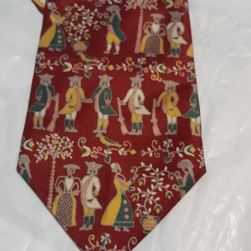 burgundy and yellow tie