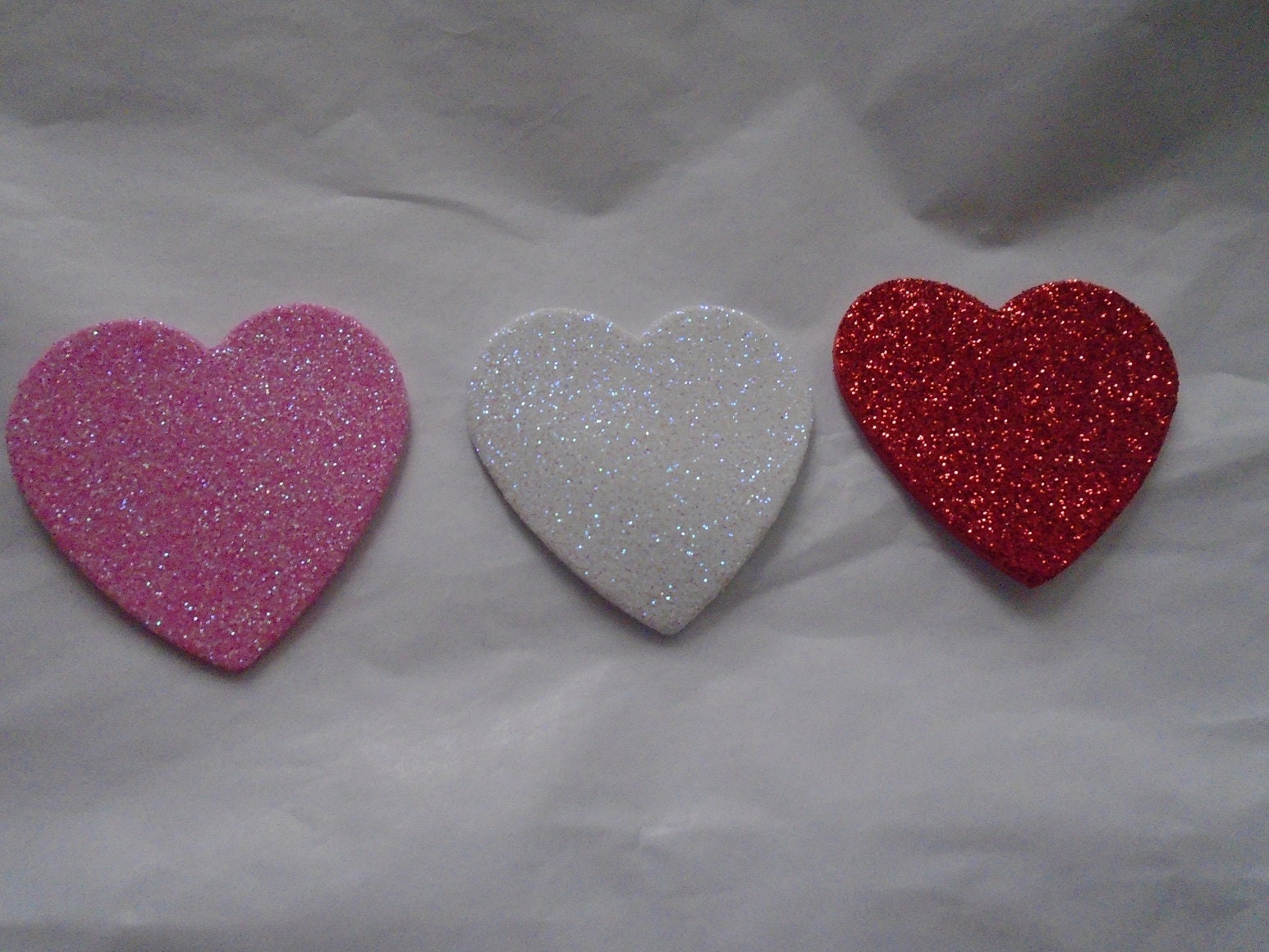 Adesivi Cuori Con Glitter – 174 Pezzi Nei Colori Argento, Bianco E Rosso