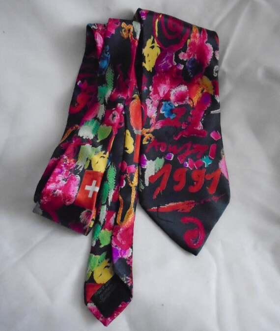 Vintage Fabric Frontline Zurich Tie 1991