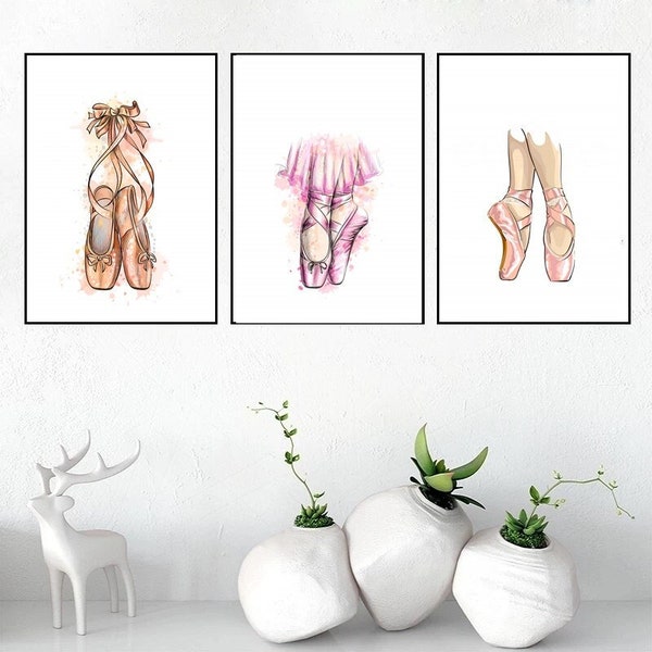 illustration chaussons de danse - ballerine - chausson rose - chausson danse classique