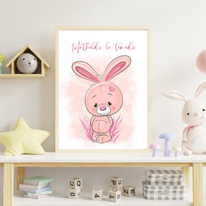 Thème de chambre bébé mixte Pompom le lapin