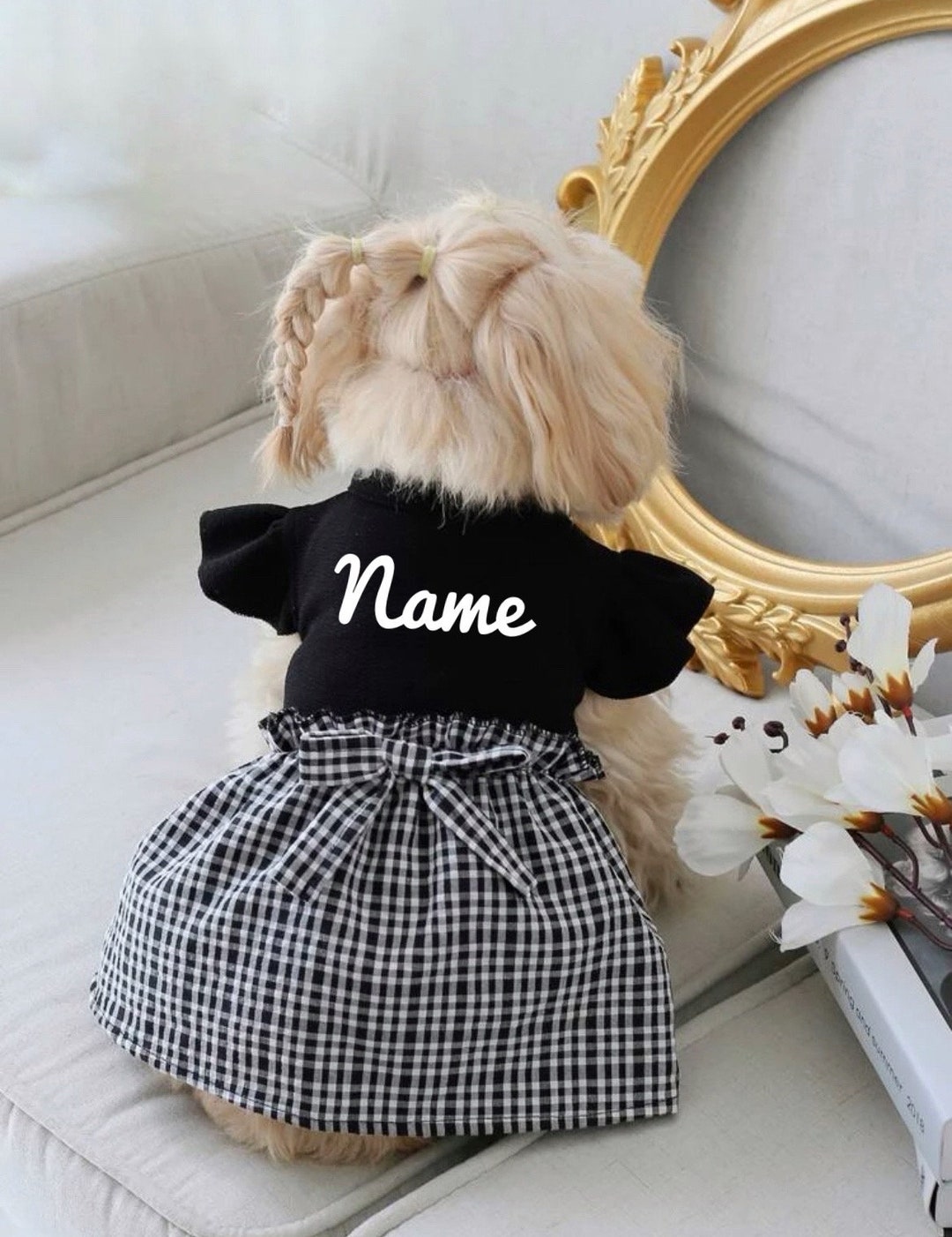 New Years Dog Dress New Years Dog Dress Plaid Dog Dress Special