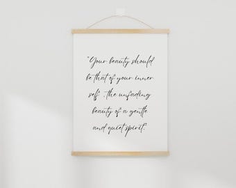 Beauty within- Jpg , inspirational quote, printable, instant, download, svg