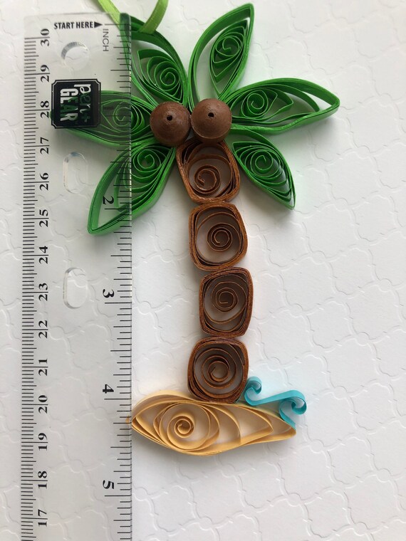 Paper Quilling Art Beach On A Nice Day - Unique For Beach Lover