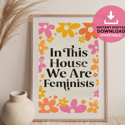 Feminist Printable Wall Art Feminism Art Print Women - Etsy
