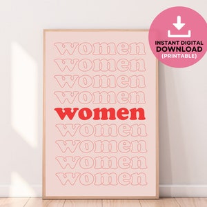 Feminist Printable Wall Art, Typography Wall Art, Feminism Art Print ...