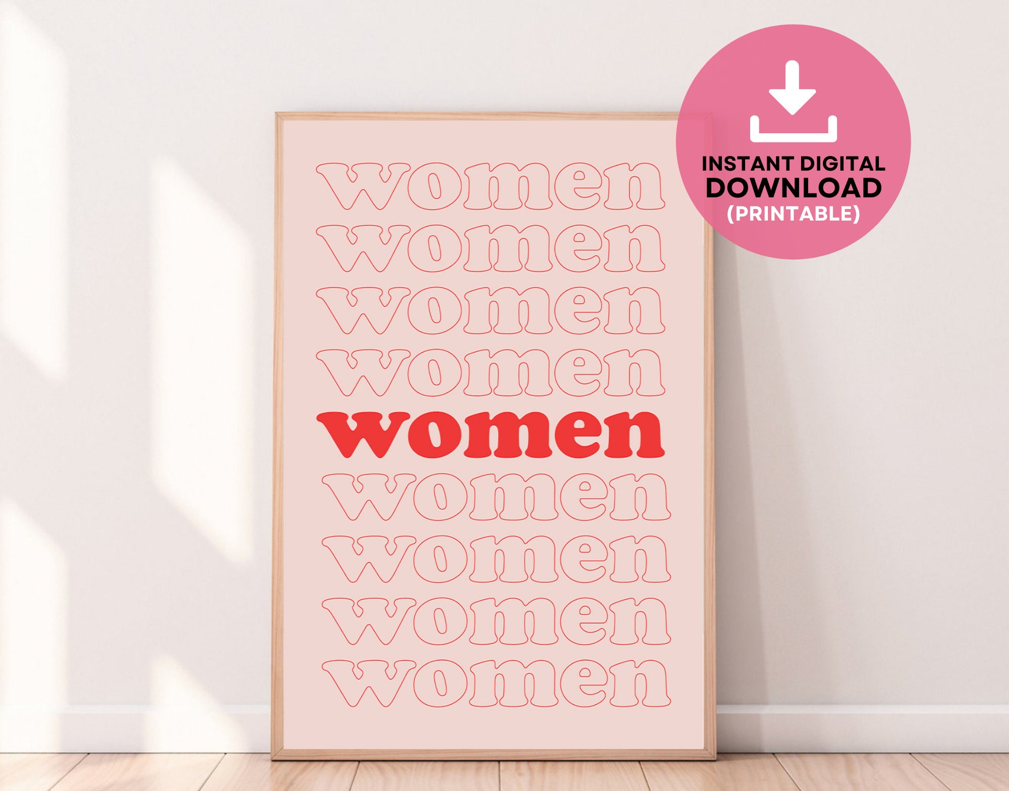 Feminist Printable Wall Art Typography Wall Art Feminism Art - Etsy
