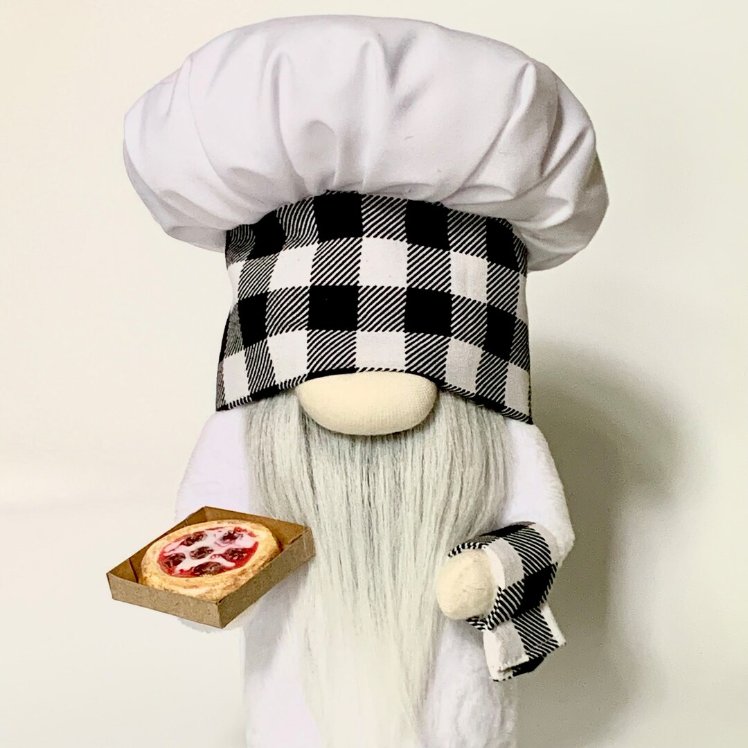 PIZZA GNOME Chef Gnome Kitchen Decor Tiered Tray Decor Etsy