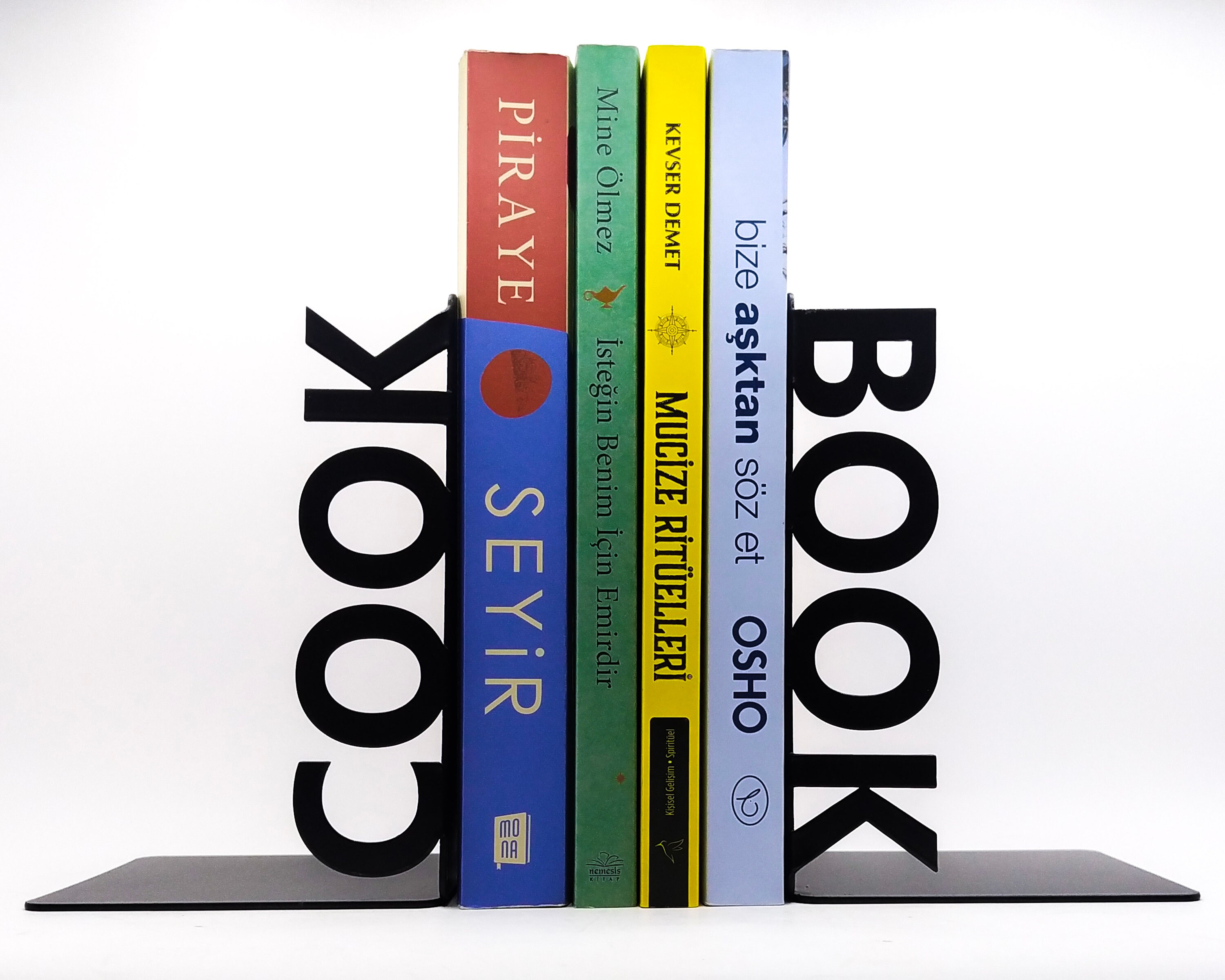 Cookbook Bookends, Metal Kitchen Bookends, Metal Cookbook Support