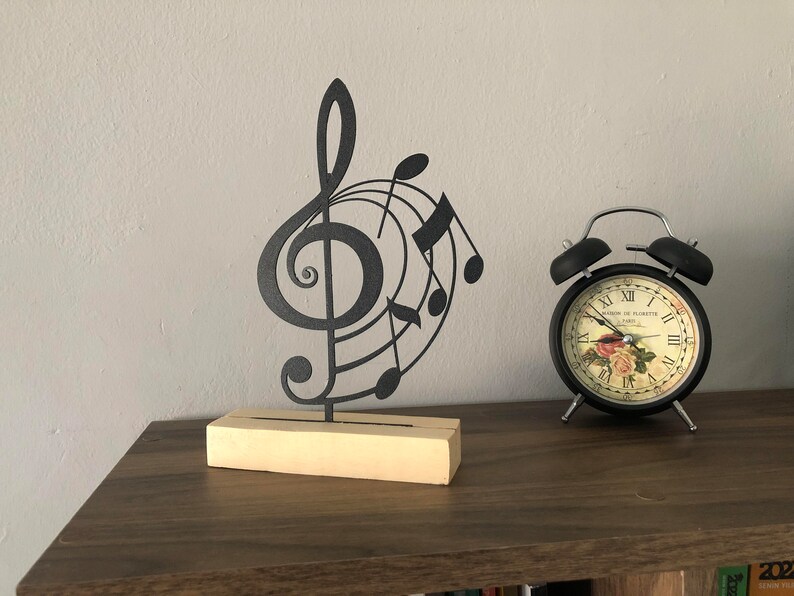 Music Notes Art Music House Decor Shelf Decor Bookshelf Etsy