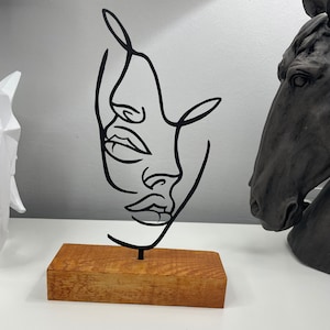 Decorazione per scaffali, Regalo di inaugurazione della casa, Decorazione per libreria, Decorazione moderna, Decorazione per la tavola di casa e ufficio, Decorazione da tavolo minimale, Oneline, Decorazione della fattoria