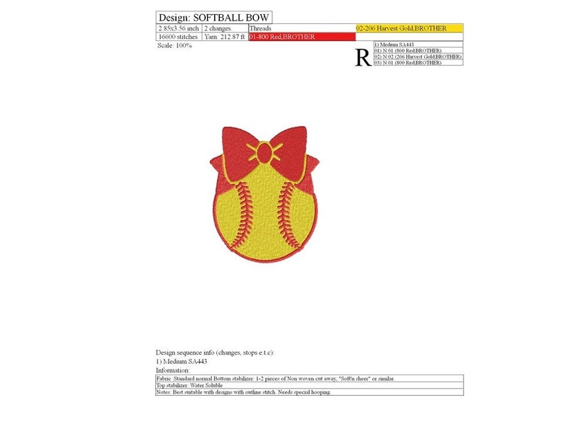 EMBROIDERY DESIGN Softball Etsy