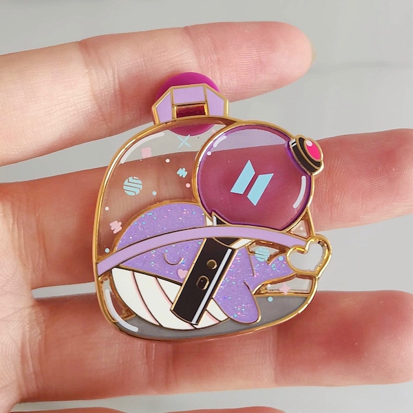 BTS Clear Concert Backpack Tour Enamel Pin - Stained Glass ARMY Bomb Kore