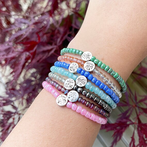BTS Waterproof Stainless Charm Bracelet Mic Colors Bangtan Steel