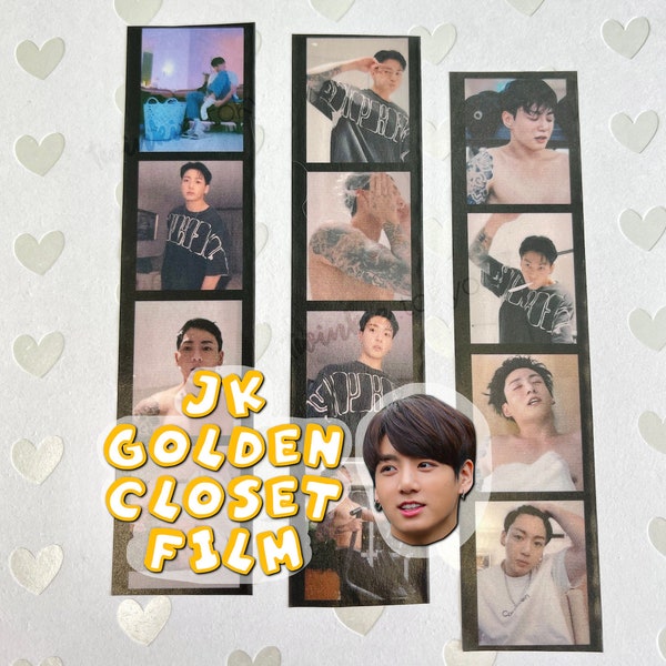 Jungkook GCFGolden Closet Film Washi Tape - Photocard Trades - Wide Masking